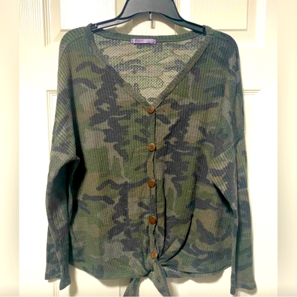 Long Sleeve Camouflage Top